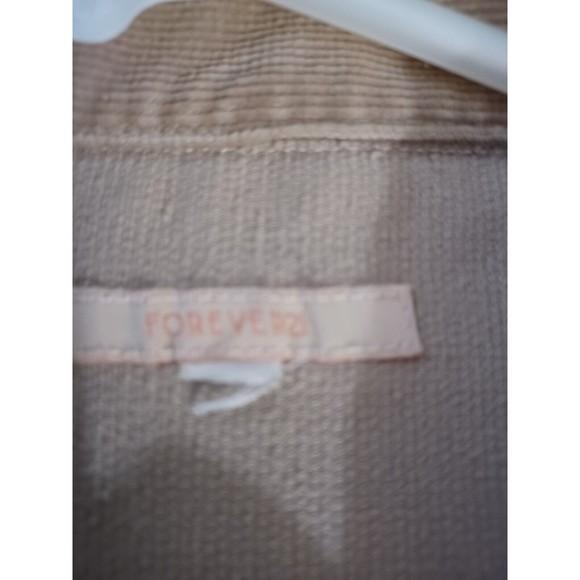 Forever 21 Jacket Womens Small Brown Corduroy Button Front - Picture 2 of 8